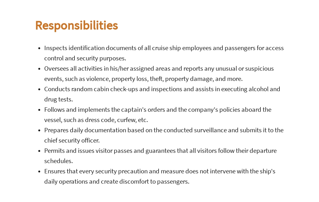 Free Cruise Ship Security Officer Job Ad/Description Template 3.jpe