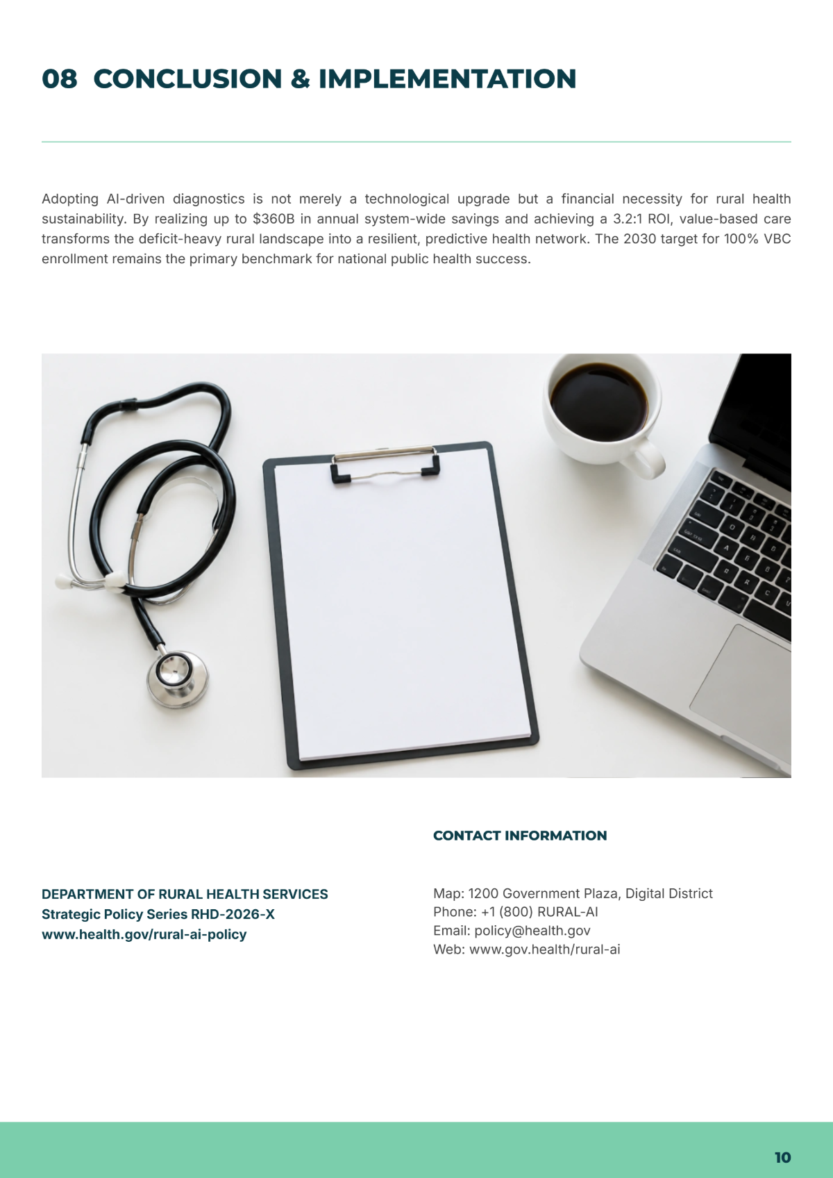 Free Government Healthcare Policy White Paper Template to Edit Online