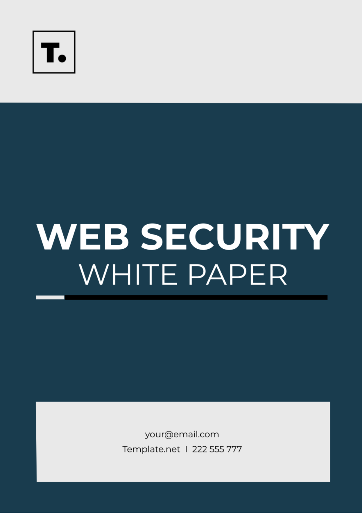 Web Security White Paper Template