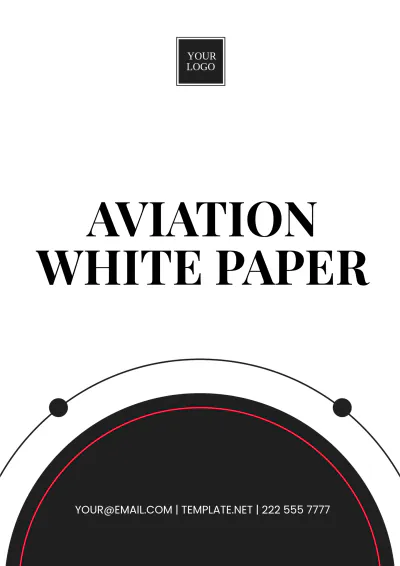 Free Aviation White Paper Template to Edit Online