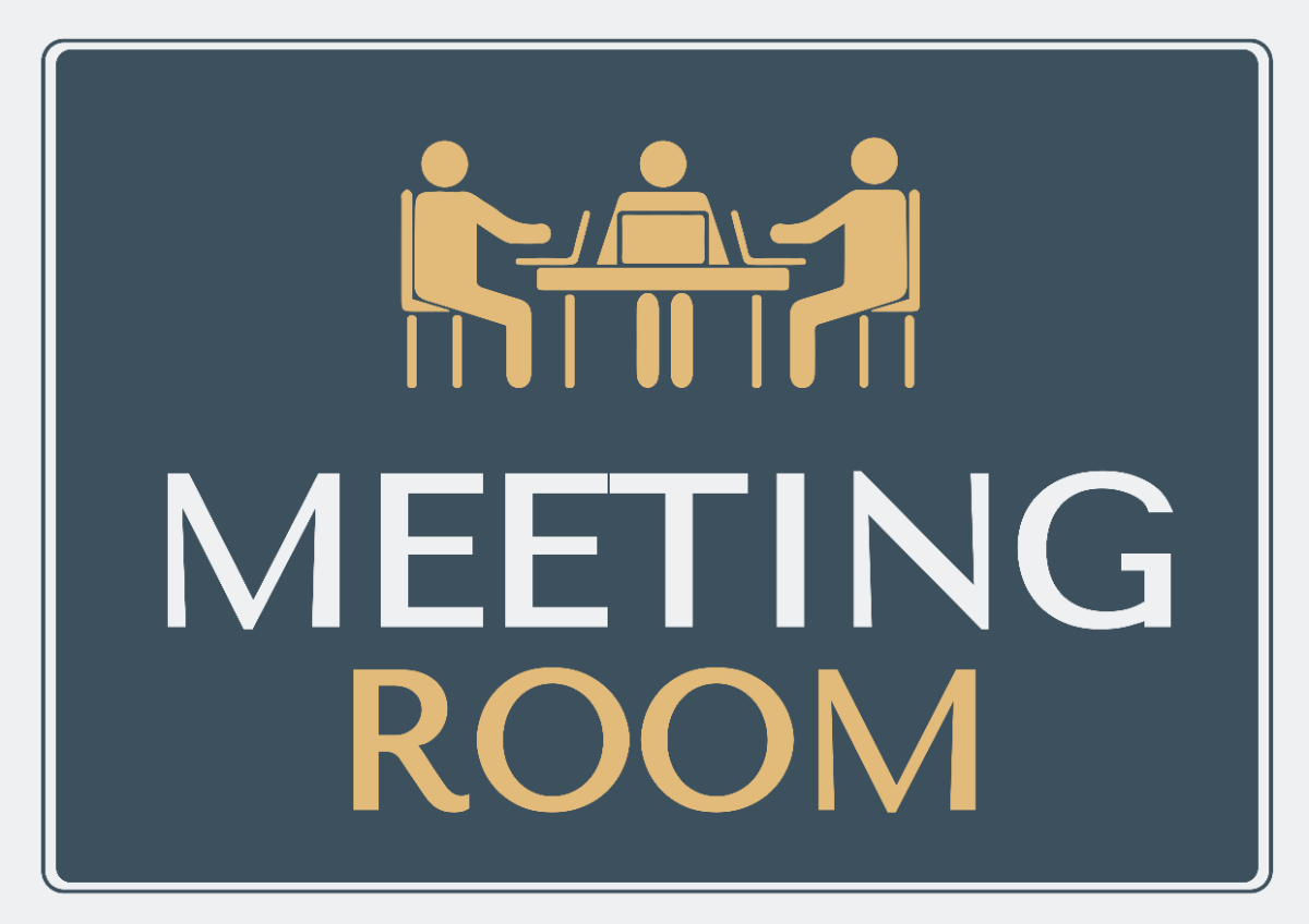 Free Law Firm Meeting Room Signage Template