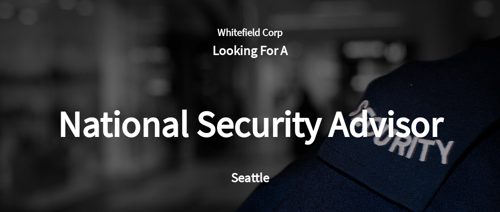 Free National Security Advisor Job Ad/Description Template.jpe