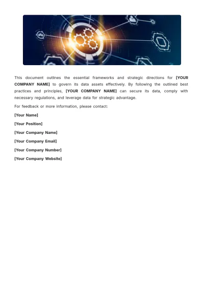 Free Data Governance White Paper Template to Edit Online