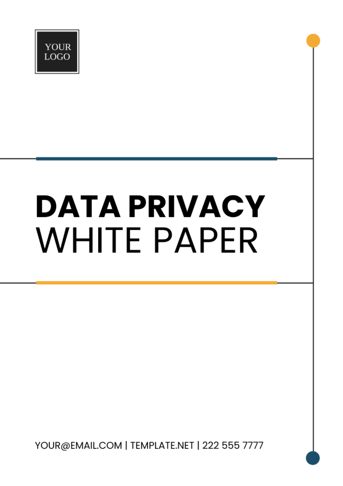 Data Privacy White Paper Template