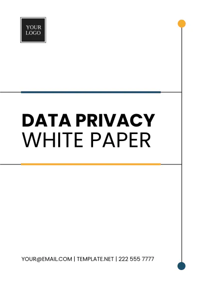 Free Data Privacy White Paper Template to Edit Online