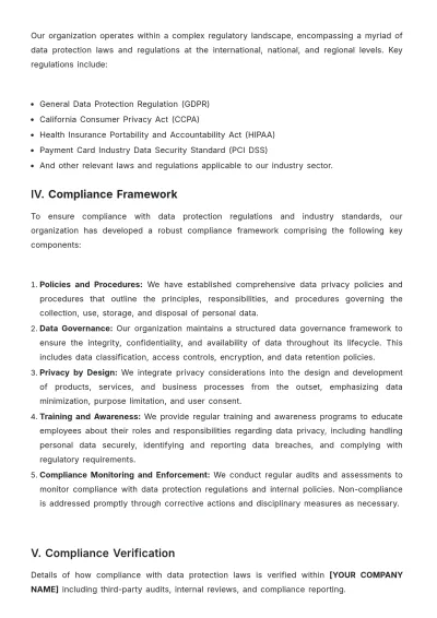 Free Data Privacy White Paper Template to Edit Online