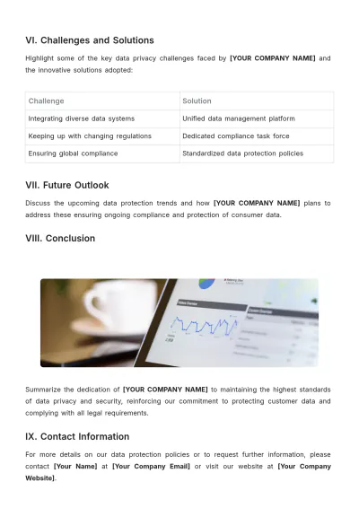 Free Data Privacy White Paper Template to Edit Online