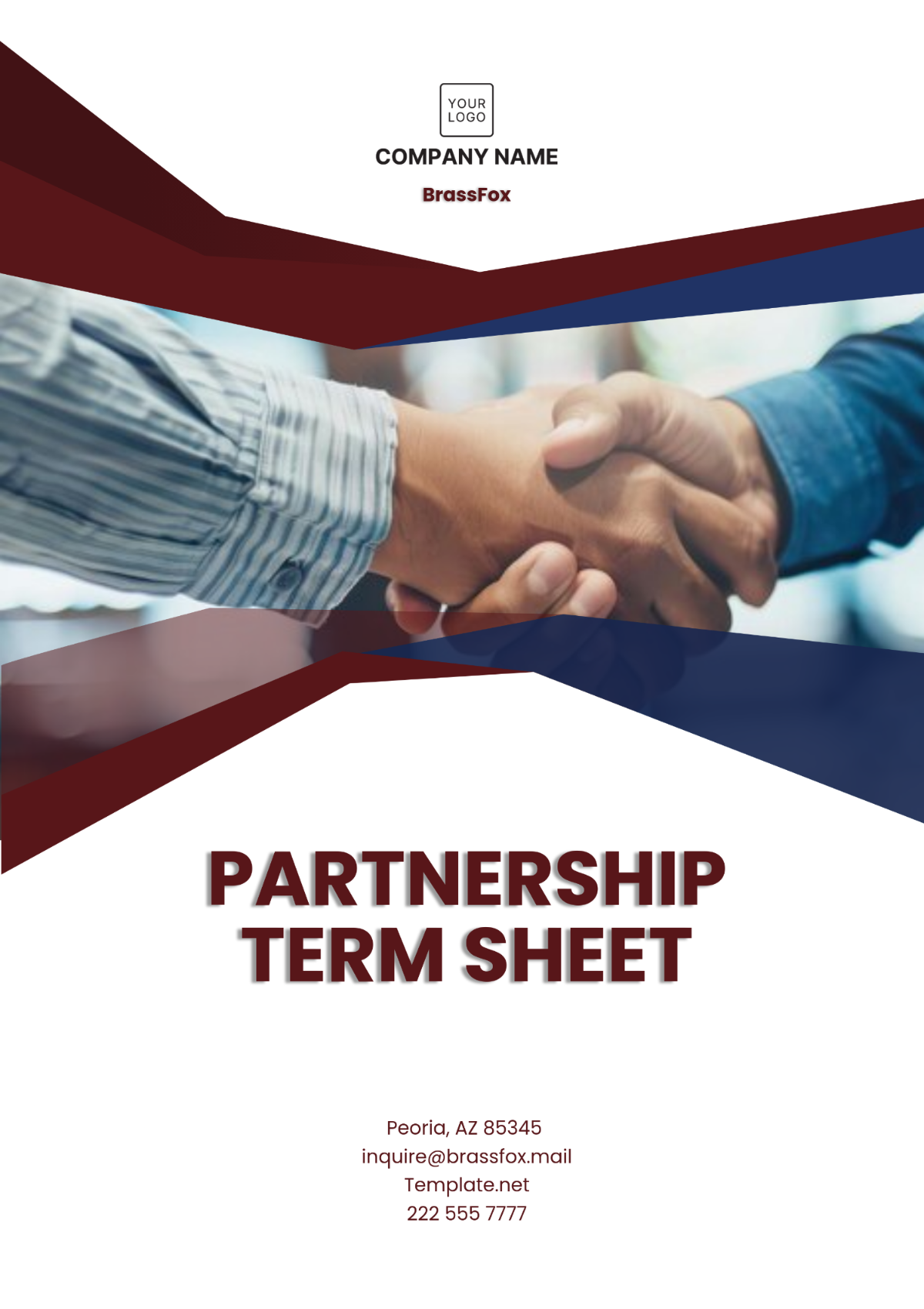 Partnership Term Sheet Template