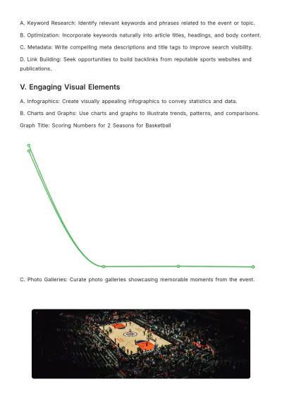 Free Sports Article Template to Edit Online