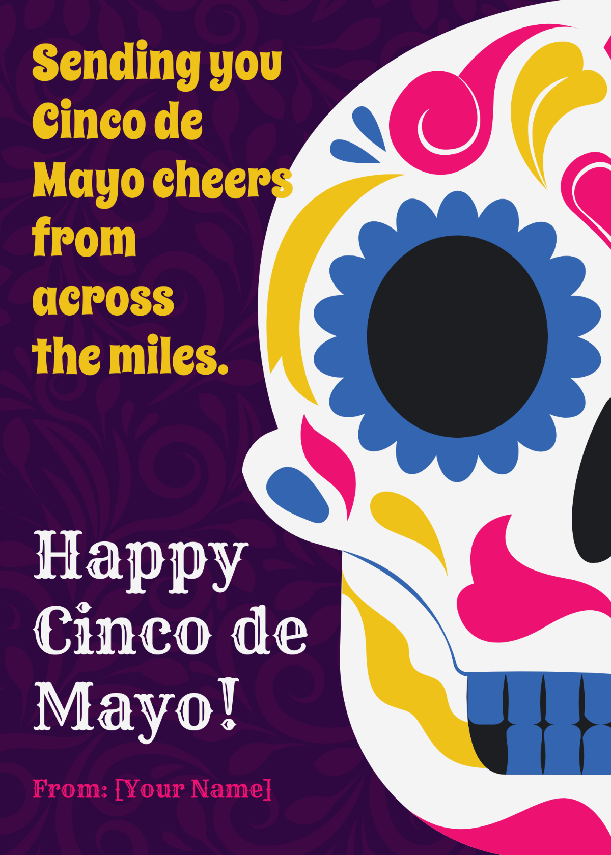 Free Cinco De Mayo Greeting Card Template
