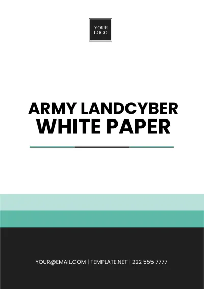 Free Army LandCyber White Paper Template to Edit Online