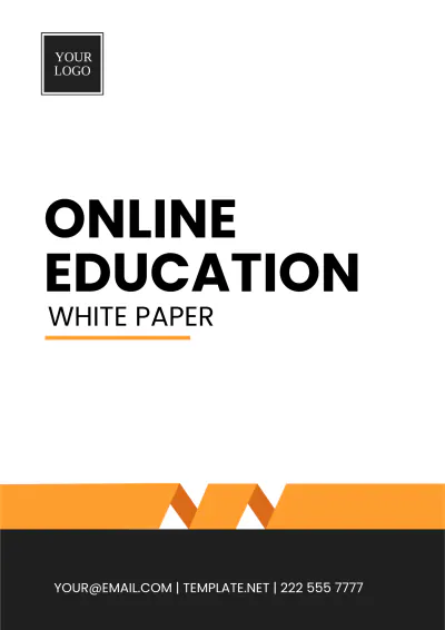 Free Online Education White Paper Template to Edit Online