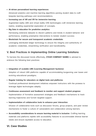 Free Online Education White Paper Template to Edit Online
