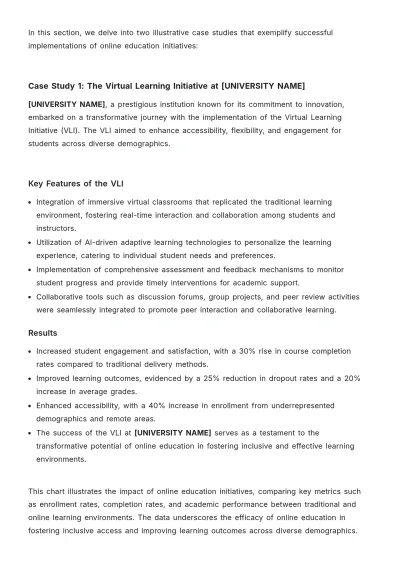 Free Online Education White Paper Template to Edit Online