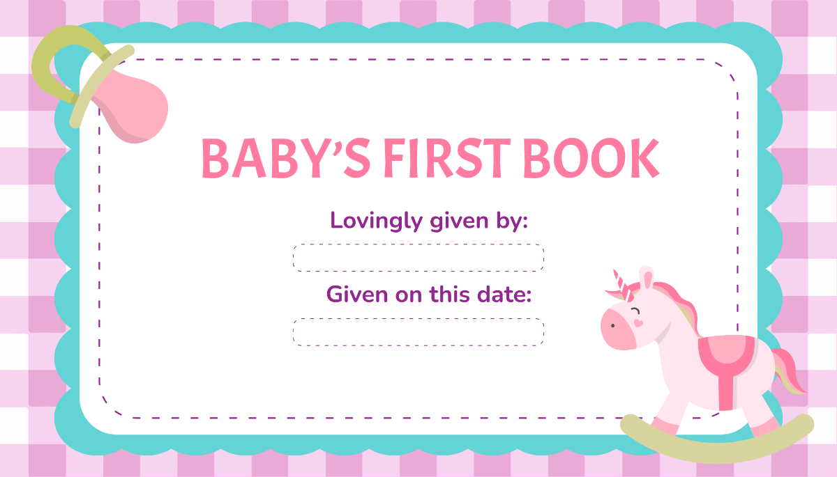 Baby Book Label