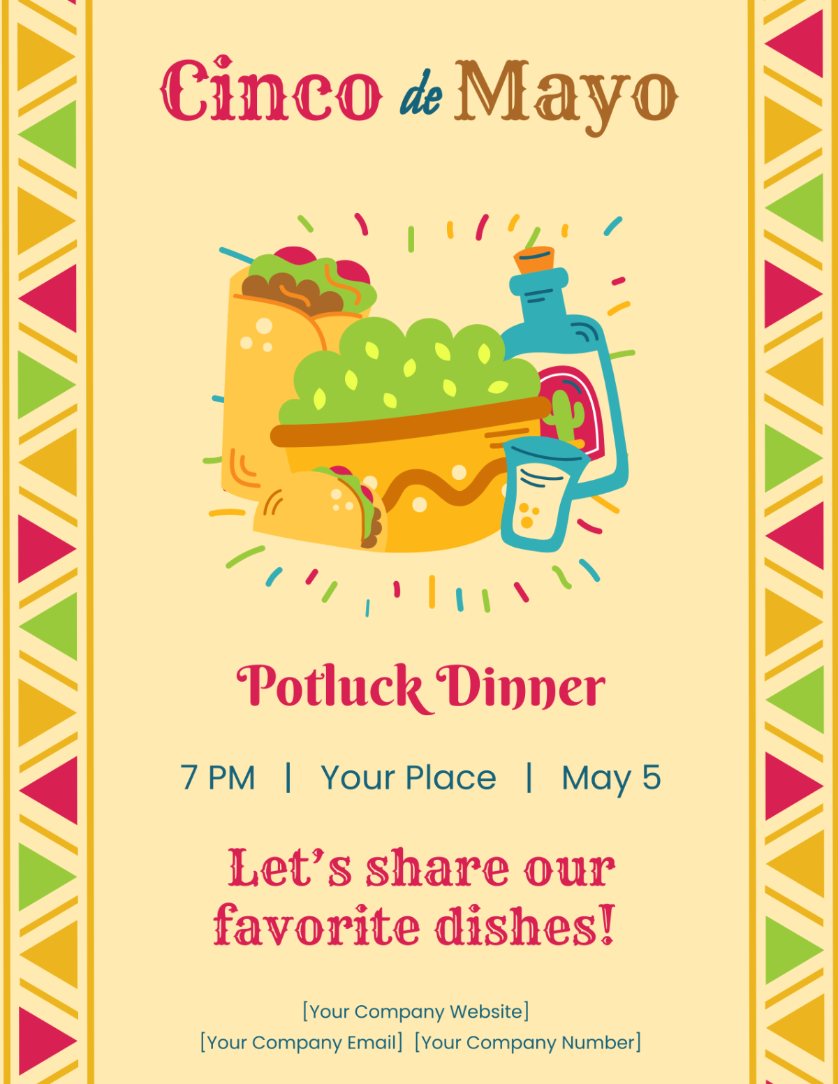 Free Potluck Flyer Templates Editable And Printable