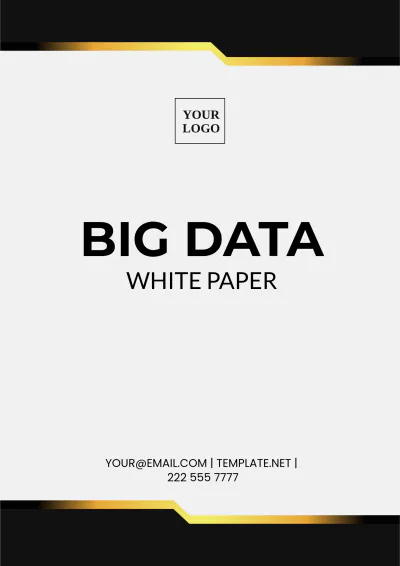 Free Big Data White Paper Template to Edit Online