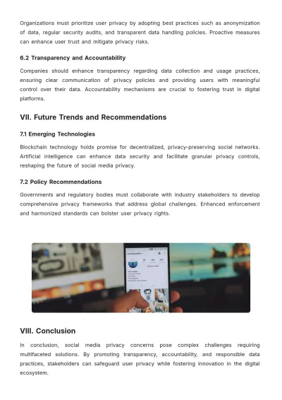Free Social Media Privacy Concern White Paper Template to Edit Online