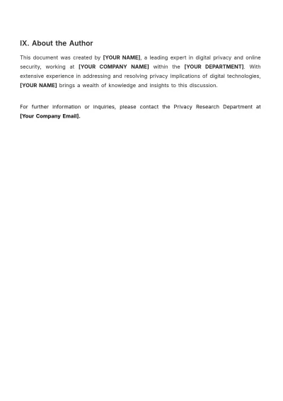 Free Social Media Privacy Concern White Paper Template to Edit Online