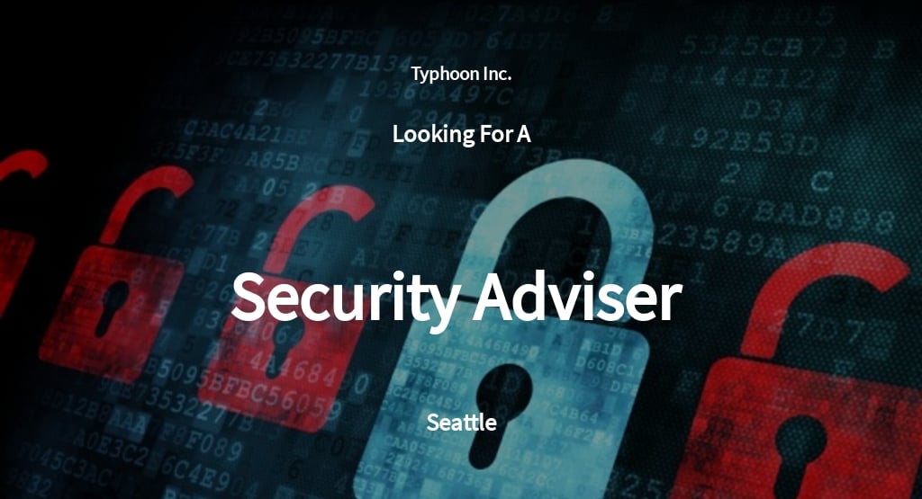 Free Security Adviser Job Ad/Description Template.jpe