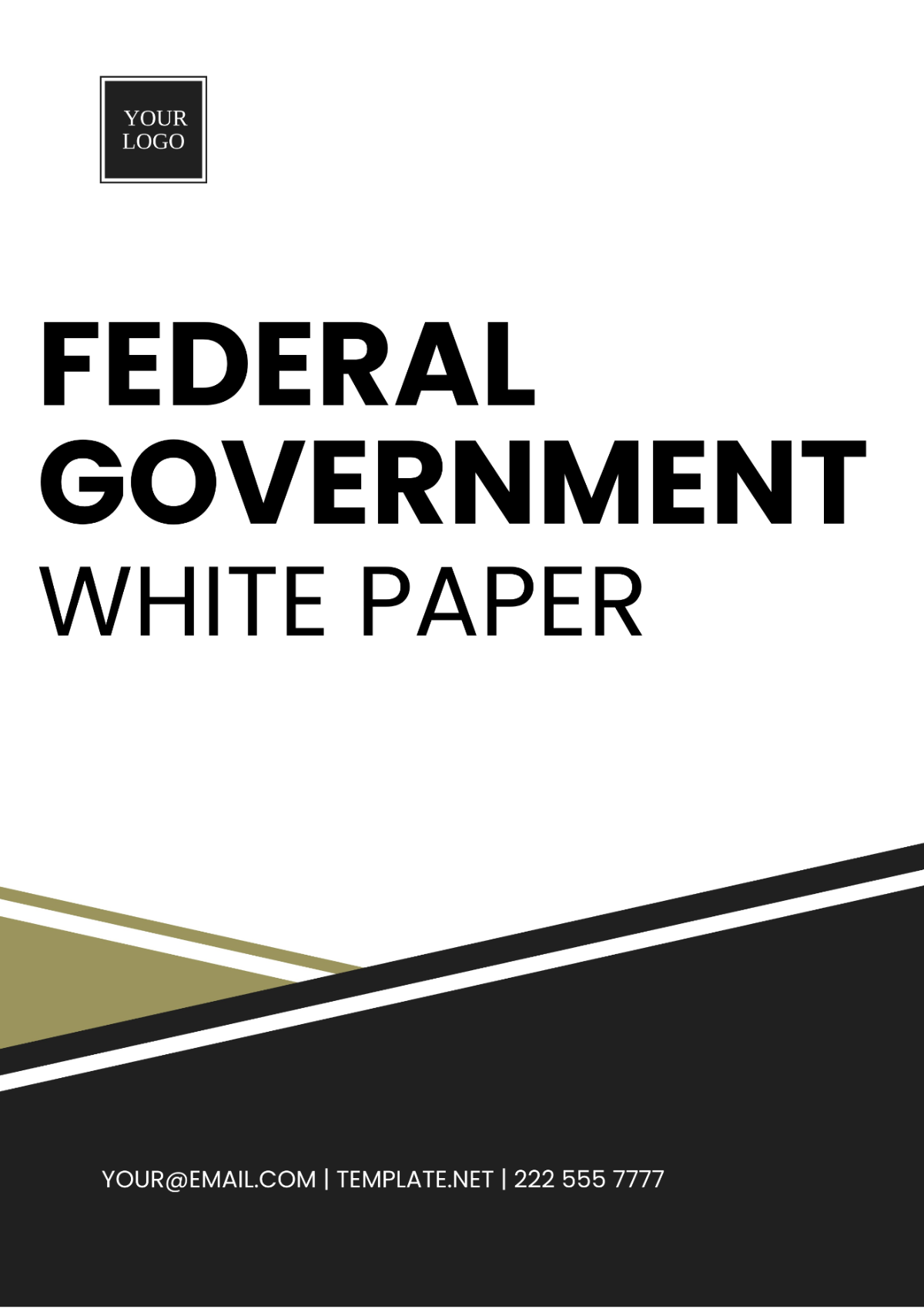 Federal Government White Paper Template