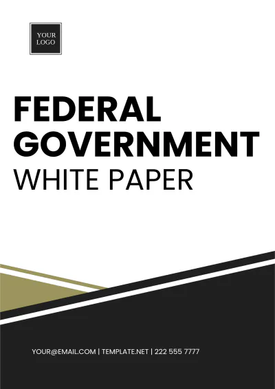 Free Federal Government White Paper Template to Edit Online