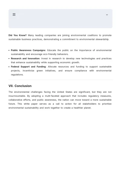 Free Federal Government White Paper Template to Edit Online