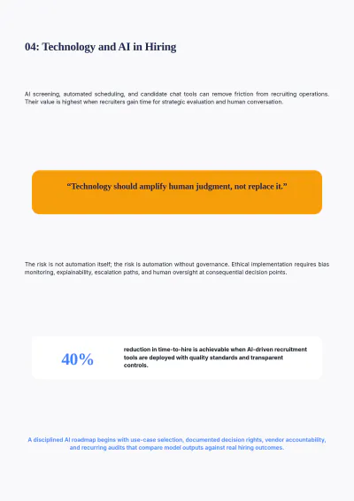 Free Hiring Strategies HR White Paper Template to Edit Online