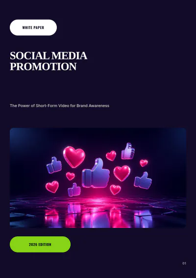 Free Social Media Promotion White Paper Template to Edit Online