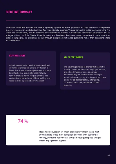 Free Social Media Promotion White Paper Template to Edit Online