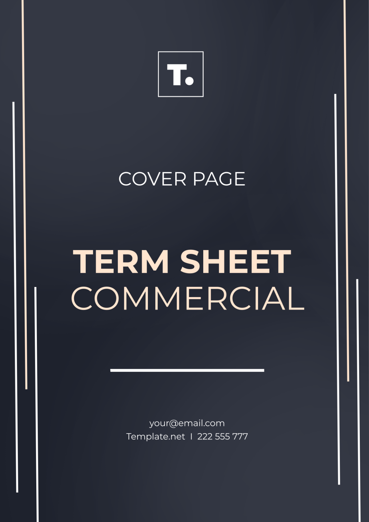 Term Sheet Commercial Cover Page Template - Edit Online & Download ...