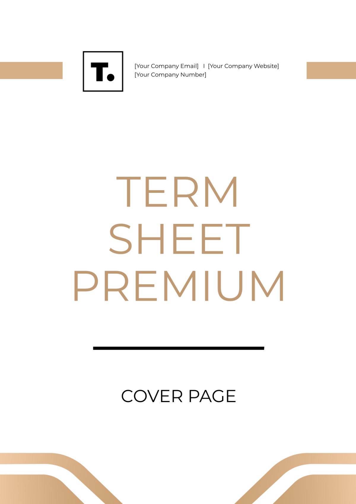 Term Sheet Premium Cover Page