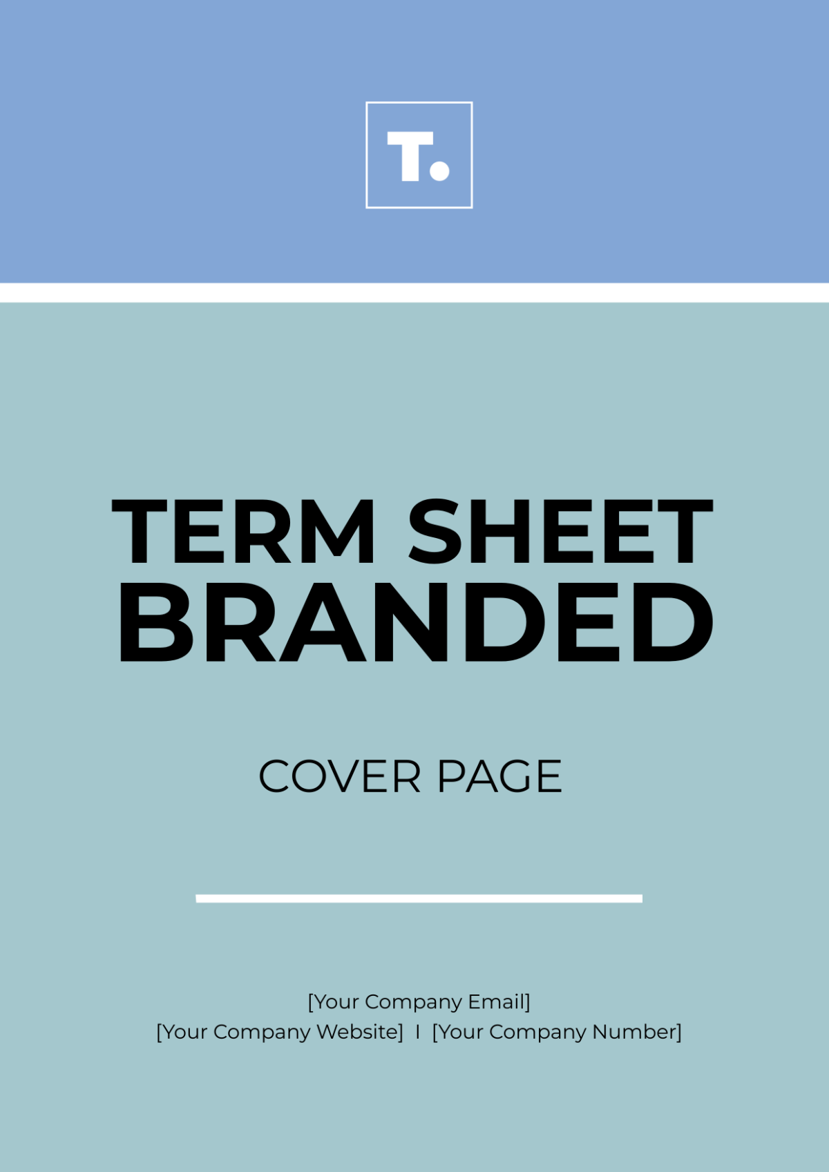 Term Sheet Branded Cover Page