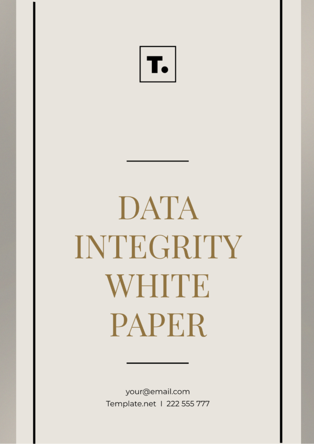 Data Integrity White Paper Template