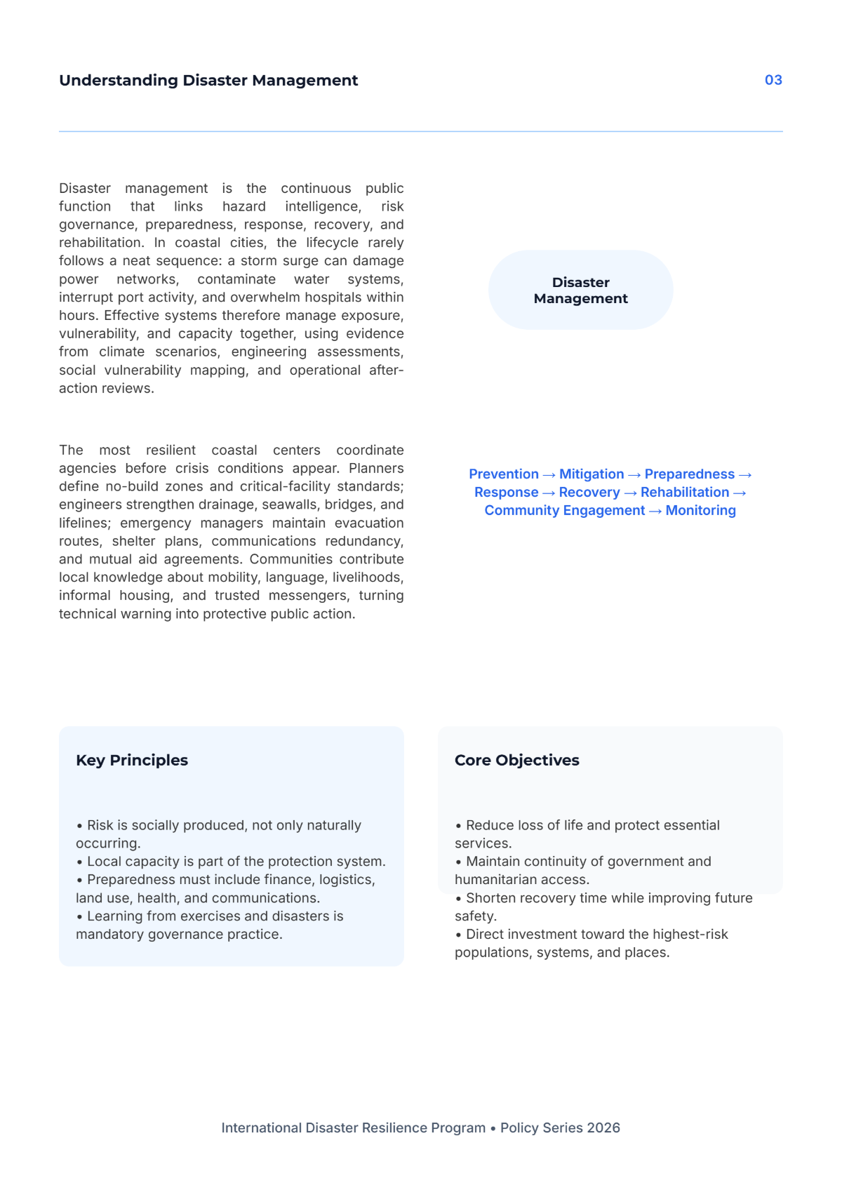 Free Disaster Management White Paper Template to Edit Online