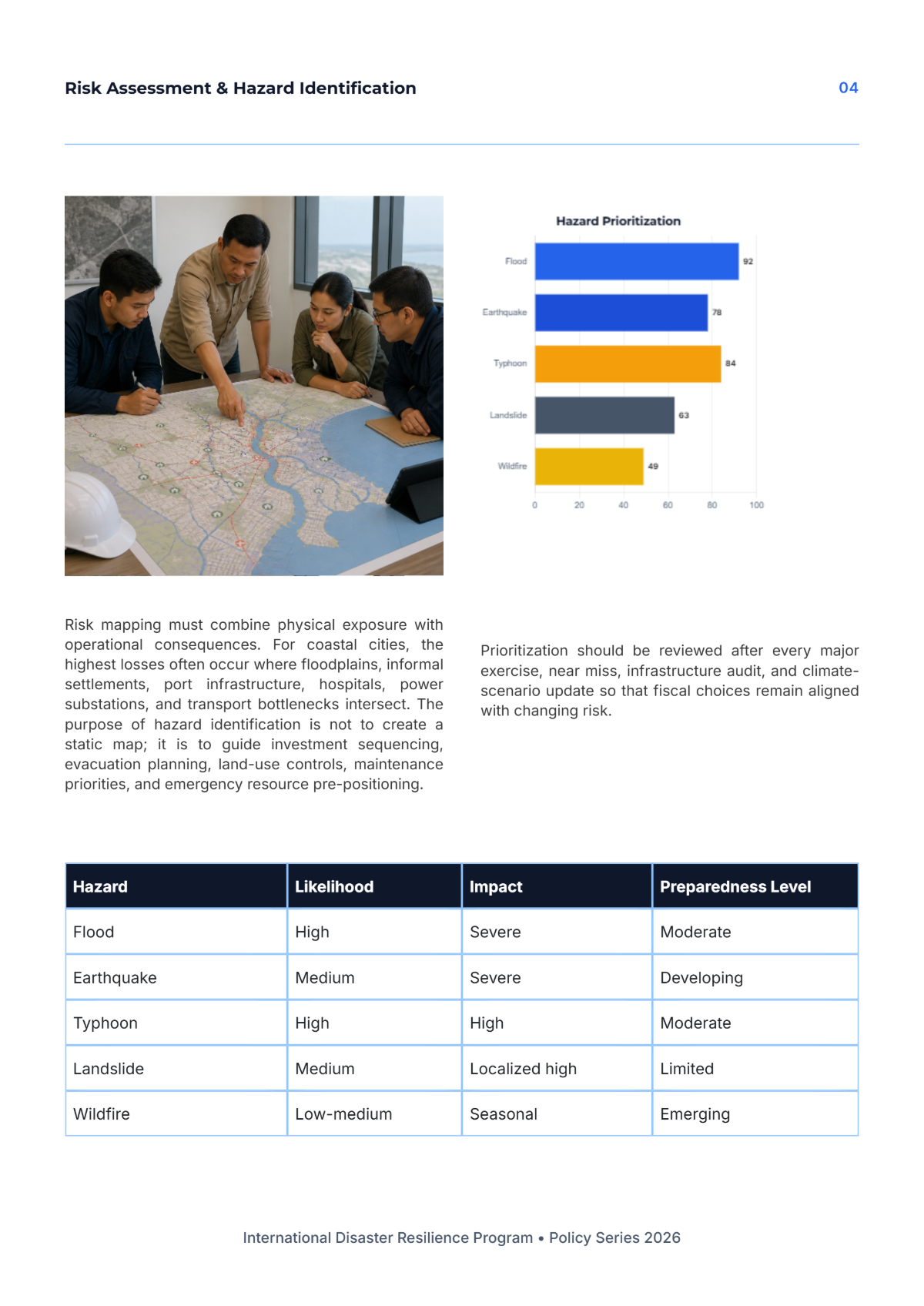Free Disaster Management White Paper Template to Edit Online
