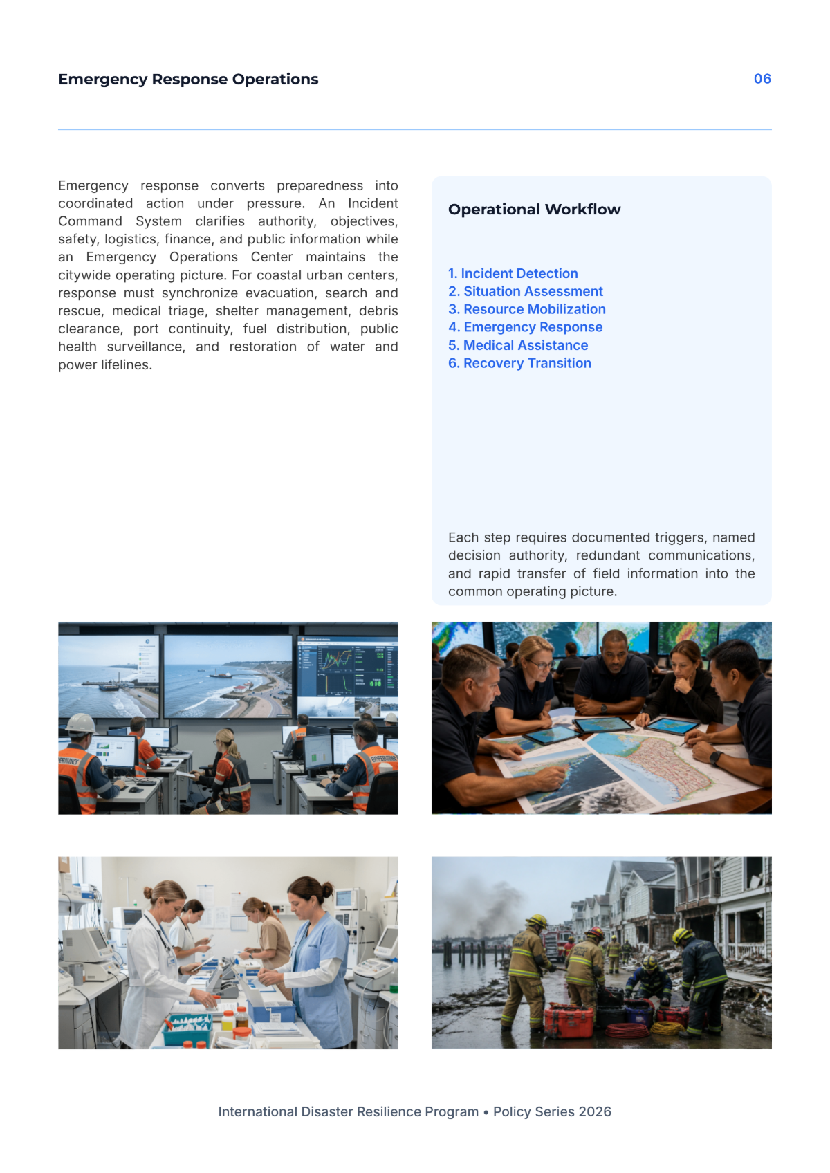 Free Disaster Management White Paper Template to Edit Online
