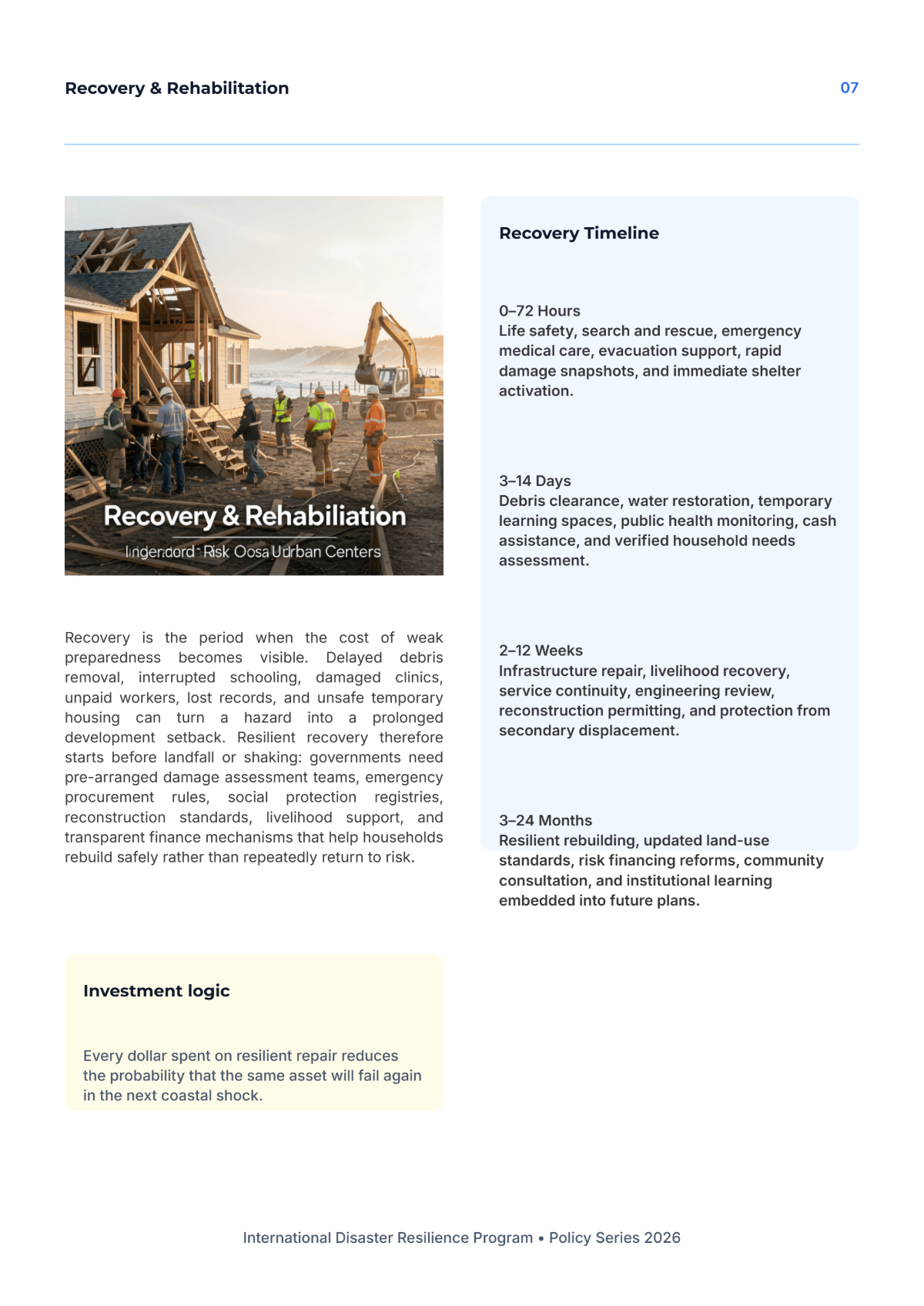 Free Disaster Management White Paper Template to Edit Online