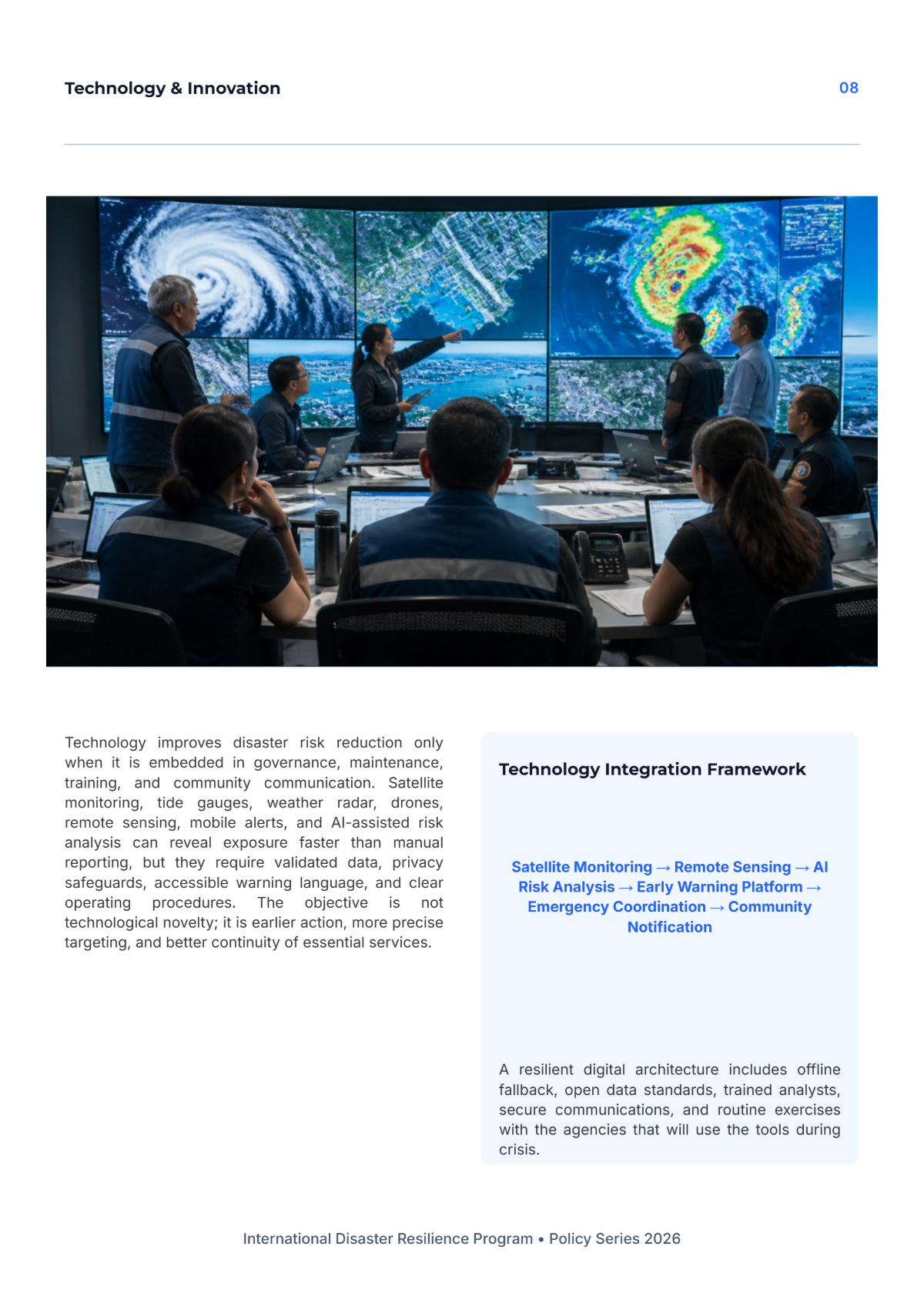 Free Disaster Management White Paper Template to Edit Online