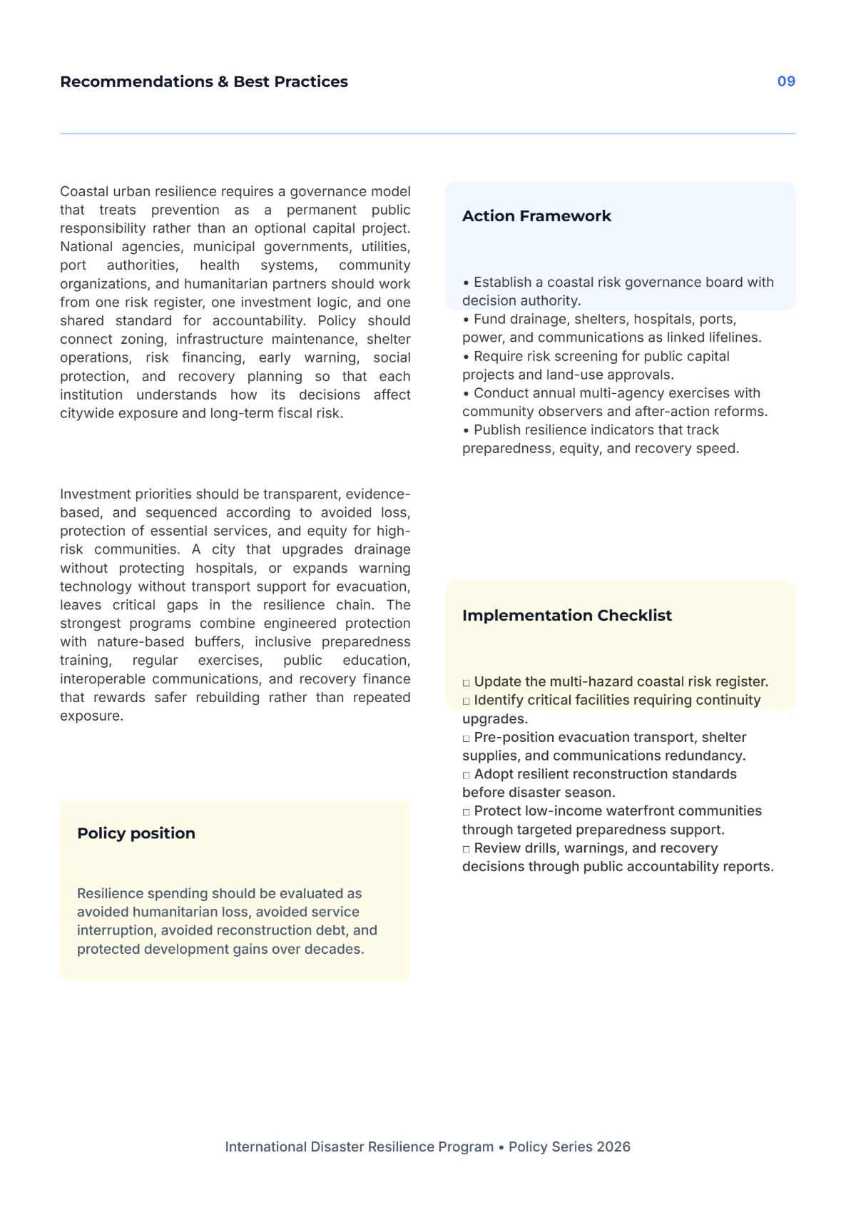Free Disaster Management White Paper Template to Edit Online