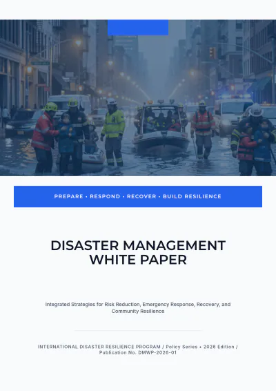Free Disaster Management White Paper Template to Edit Online