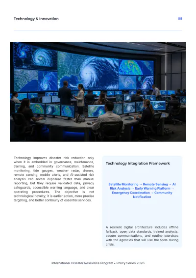 Free Disaster Management White Paper Template to Edit Online