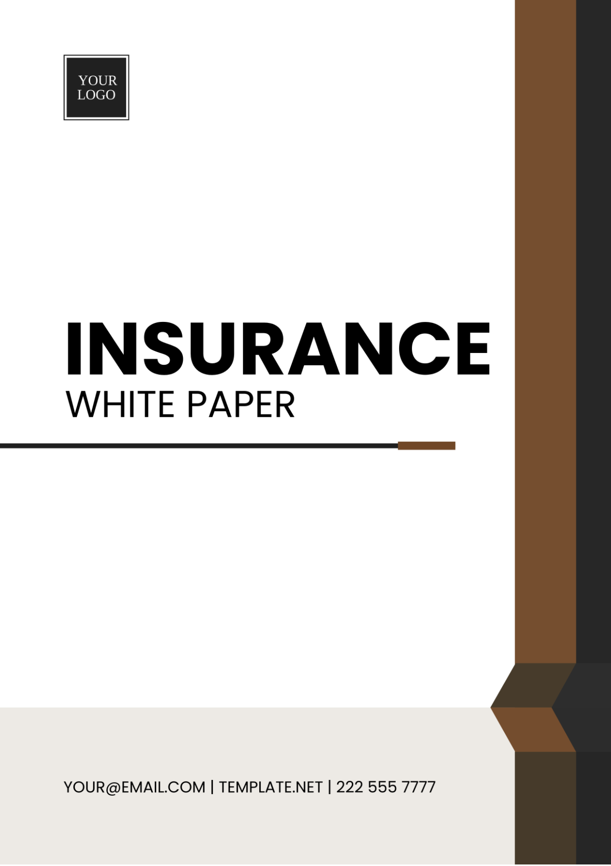 Insurance White Paper Template