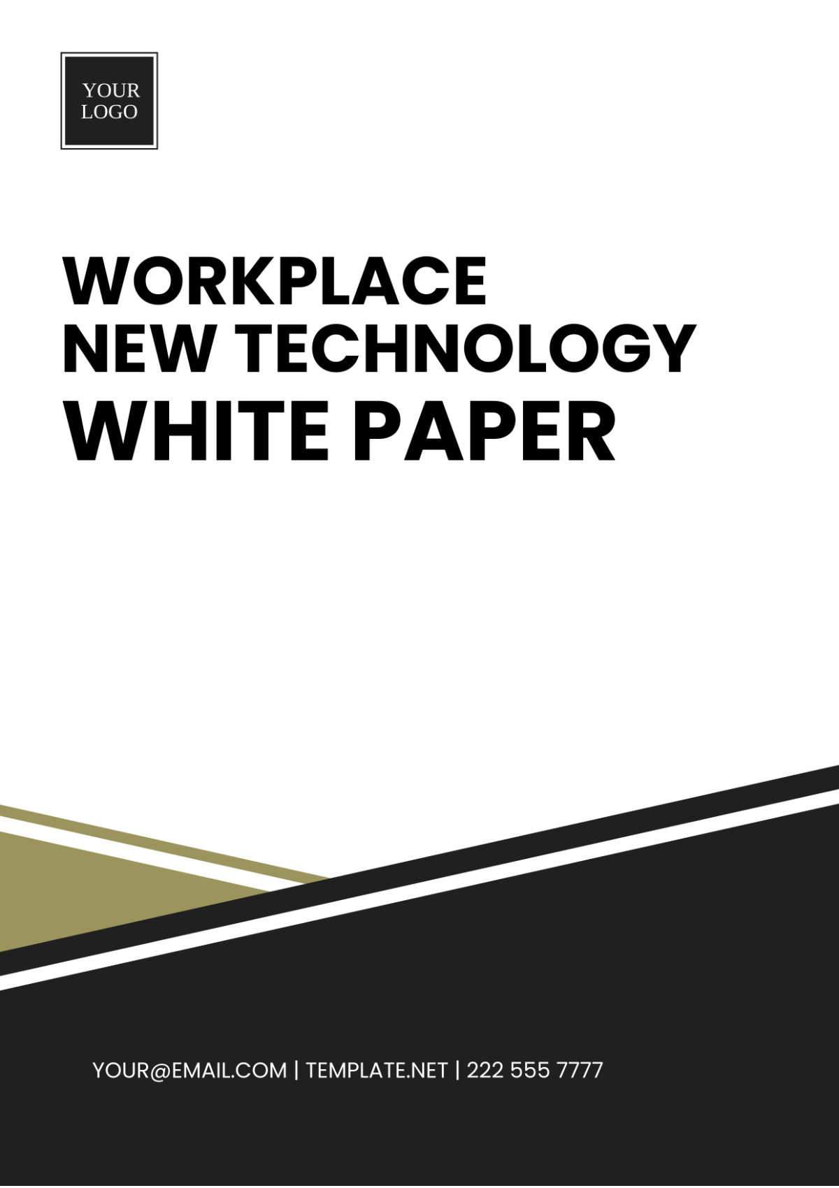 Workplace New Technology White Paper Template