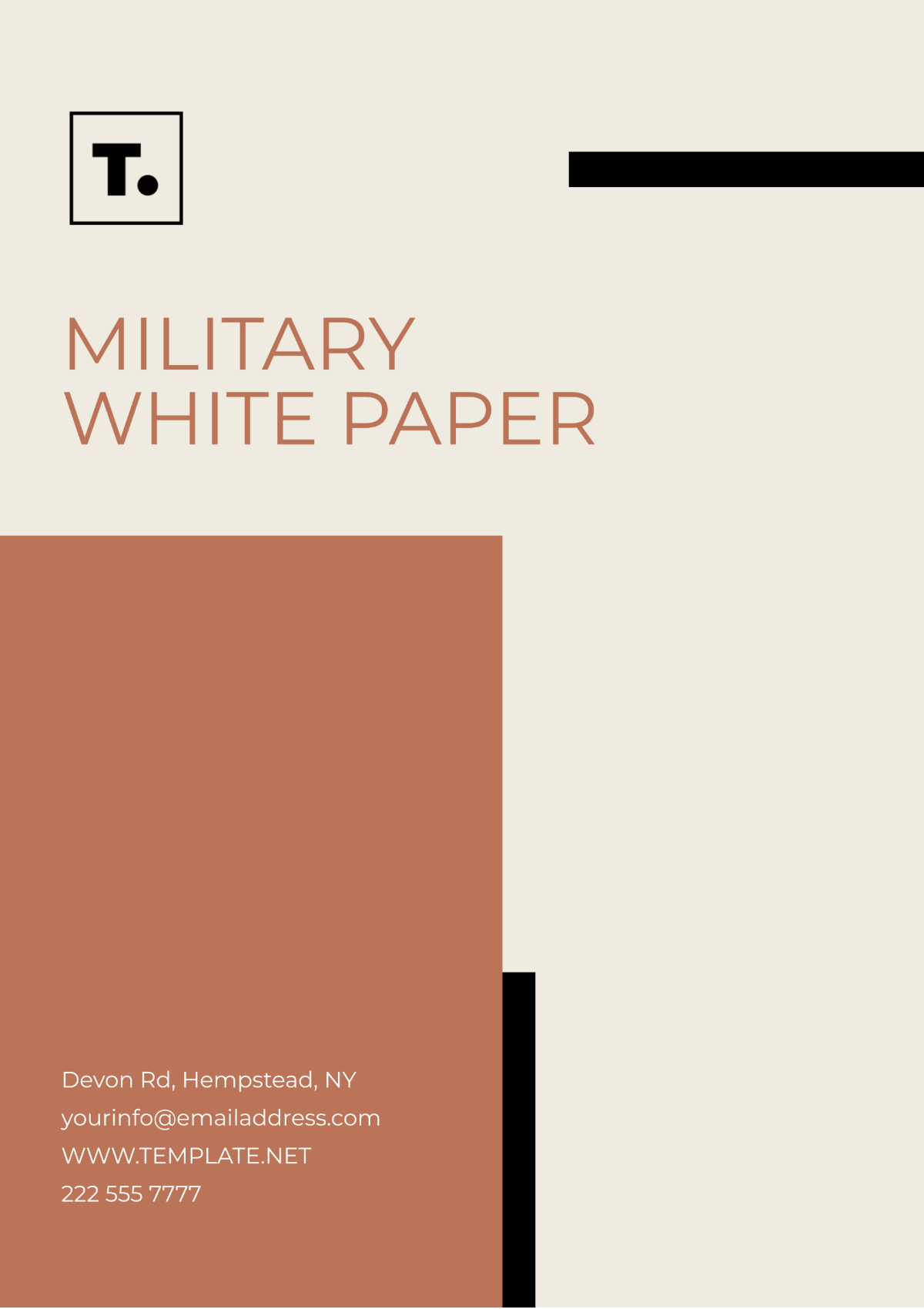 Military White Paper Document Template