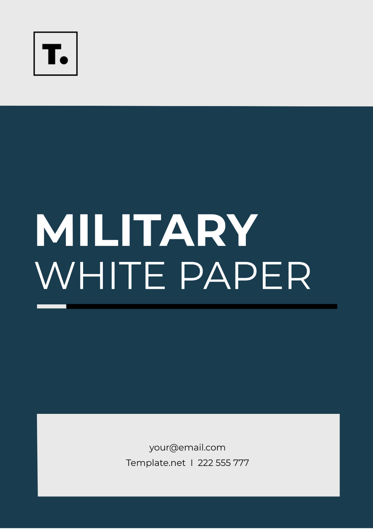 Military White Paper Template