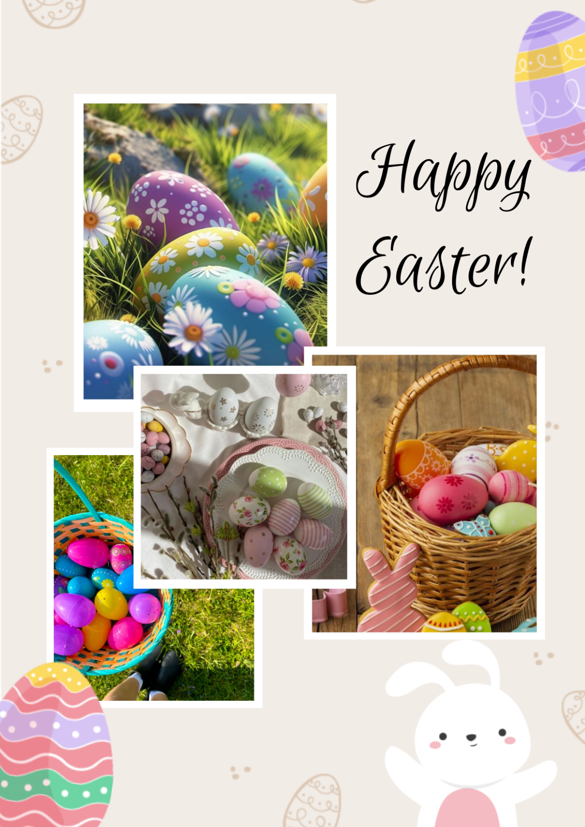 Easter Egg Collage Template