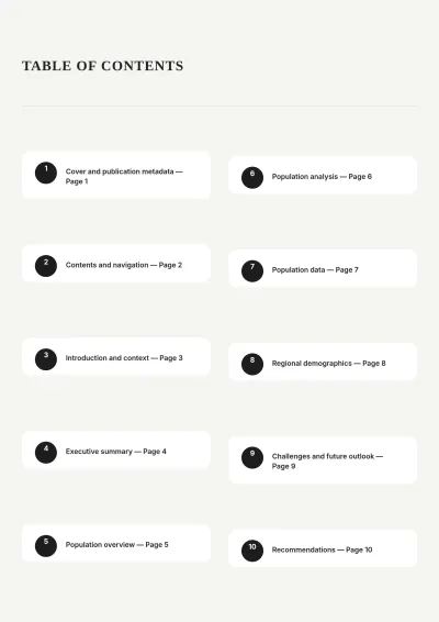 Free Population White Paper Template to Edit Online