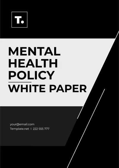 Free Mental Health Policy White Paper Template to Edit Online