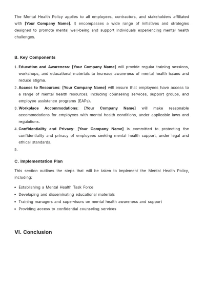 Free Mental Health Policy White Paper Template to Edit Online